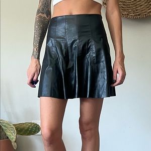 Zara faux leather skirt